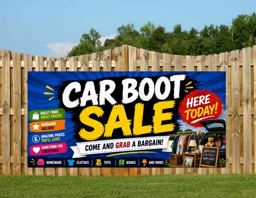 Car boot sale banners custom - car,