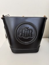 River Island woman Faux Leather Chain Cross Body Bag Small black new with tags