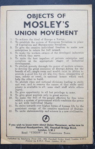 Oswald mosley union - oswald, movement