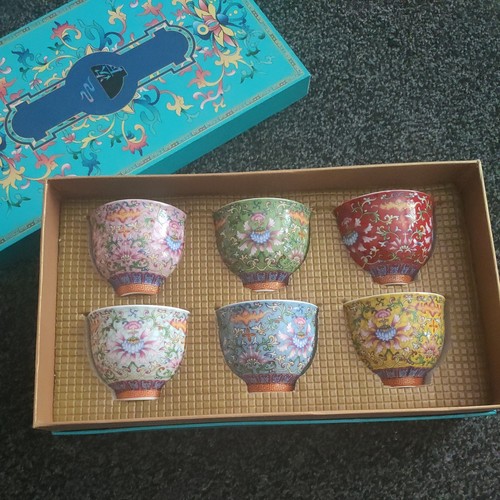 Set six chinese small - six, cups