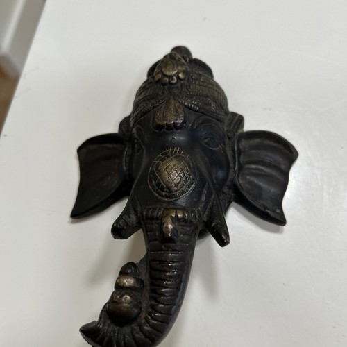 Vtg brass ganesha god elephant - brass,
