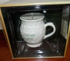 BELLEEK POTTERY MUG  "CEAD