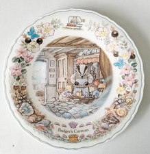 Wedgwood Foxwood Tales Plate Badger's Caravan Sea Story