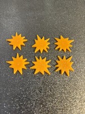 6 x Blast Markers For War Games -  Warhammer 40K & Various Table Top Games