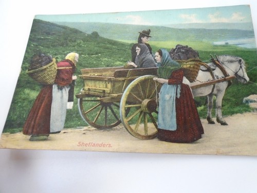 Postcard shetland peat - ,