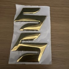 Fits Suzuki Car & Motorcycle 5cm 3D S Emblem For Body Panel Chrome Gold X2