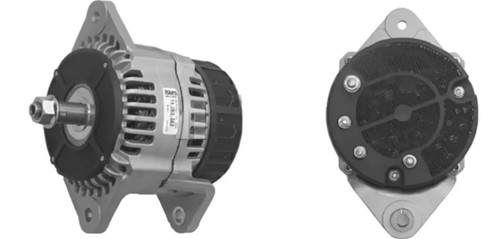 Alternator without belt - , pulley