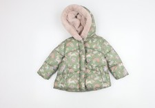 Next Girls Unicorn Multicoloured Puffer Jacket - 2-3 Years