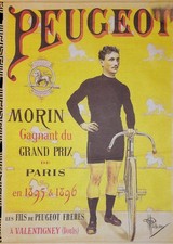 Vintage peugeot  canvas banner