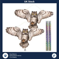 Effective reflective owl decoy - effective,