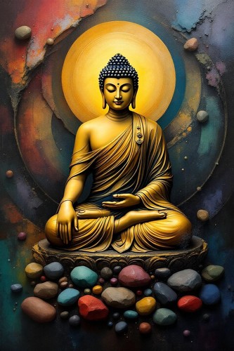 Buddha canvas picture - buddha,
