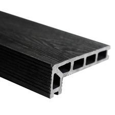 Elegance Black Composite Decking Step Edge 3.6m | WPC Garden Patio Outdoor