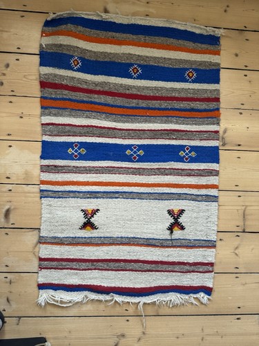 Handmade moroccan wool rug - moroccan,