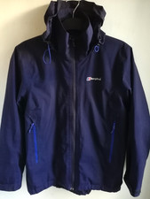 Berghaus Women's Deep Purple Goretex Hooded Rain Jacket Lightweight UK 10 VGC