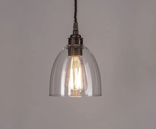 Bell glass pendant light - pendant, small