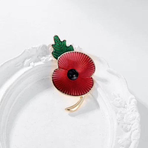 2026 poppy flower pin - flower,