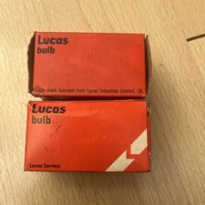 TWO GENUINE LUCAS MOTORCYCLE BULB 12V 50/40W P36D BRITISH PRE FOCUS BPF - LLB414