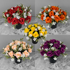 Grave Pot Artificial 16 Head