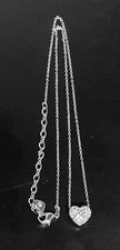 Swarovski Silver Plated Necklace and Heart Shaped Pendant.