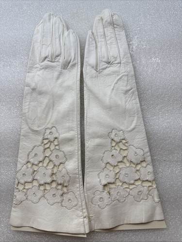 Vintage women gloves ivory - women's,