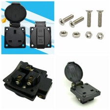 2Pcs Waterproof 13A 250V Car Elevator Generator Industrial Plug & Socket IP44