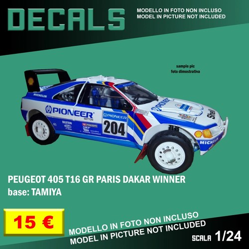 Decals repro peugeot 405 - repro, t16