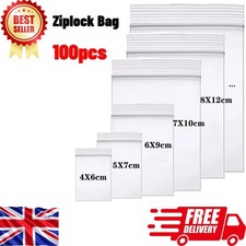 100 x Small Clear Plastic Bags
