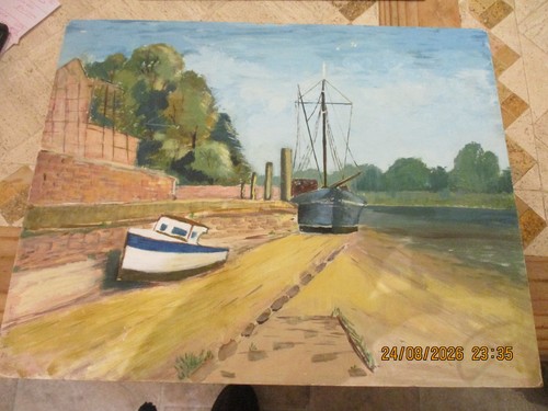 Original mid century oil - original,