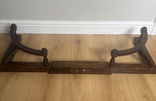 Antique extendable oak fire - antique,