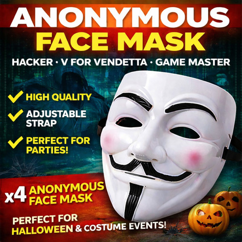 White anonymous hacker - anonymous,