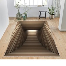 Wood Tunnel Optical illusion