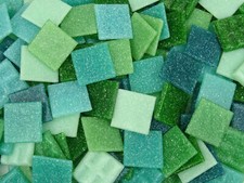 200 mixed 2cm green mosaic - mixed,