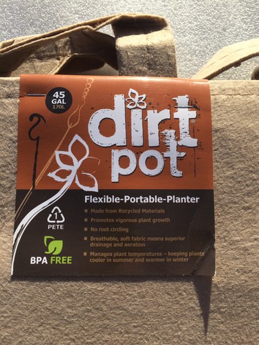 Hydrofarm dirt pot tan - pot,