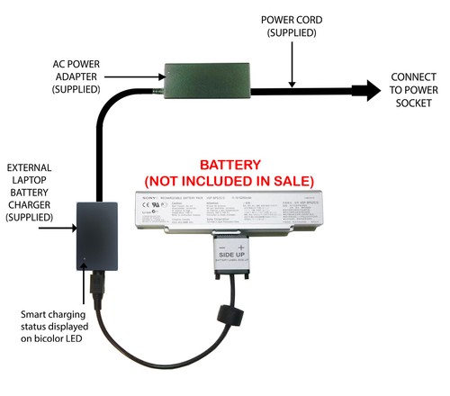 External laptop battery - external,
