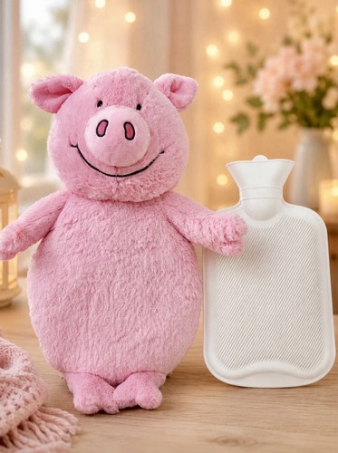 Percy pig hot water bottle - pig,
