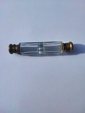 VICTORIAN DOUBLE ENDED SCENT BOTTLE WITH ORIGINAL GLASS STOPPERS