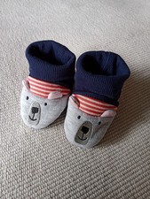 New with Tags Joules Baby 6-12 Months Bear Booties Slippers Shoes