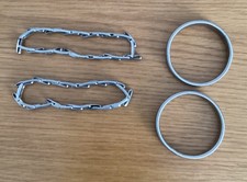 Vintage Lambournes Shirt Sleeve Garters. Silver Plated No.51 Excellent Condition