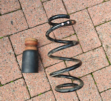 AUDI A4 A5 A6 A7 GENUINE FRONT COIL SPRING 8K0411105DJ + FRONT BUMP STOP