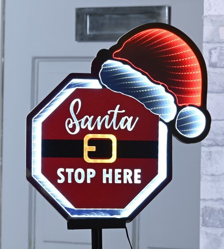 Santa stop here infinity - stop, stake