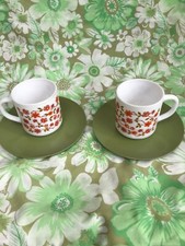 Vintage glass mugs & Melamine - VW Campervan