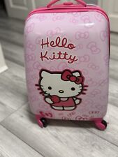 Hello kitty cabin suitcase pink good condition