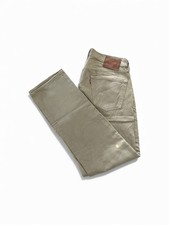 Beige Straight Fit Big E