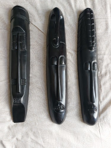Vintage ebony wood tribal - ebony,