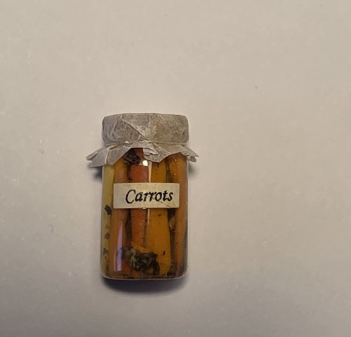 Miniature food jar carrots - miniature,