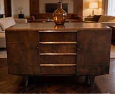 Art deco oak sideboard - oak,
