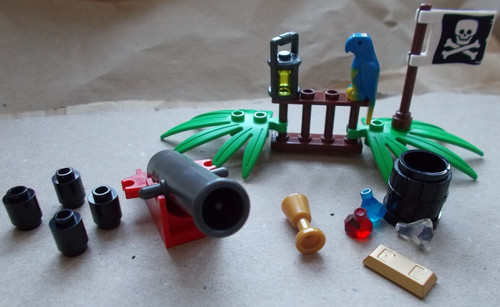 Lego pirate cannon missiles - lego,