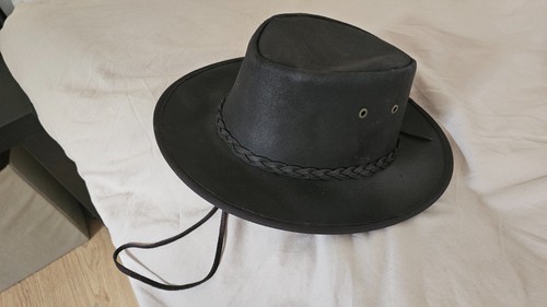 Outback real leather bush hat - real,