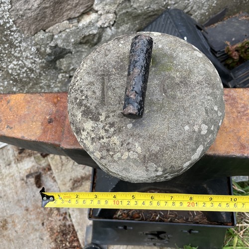 Antique curling stone - antique,