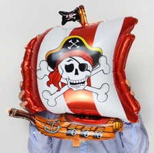 Pirate ship balloon birthday - ship,